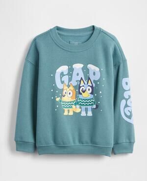 NEW GAP Baby Toddler Vintage Soft Bluey Graphic Sweatshirt 18-24 Months